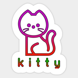 kitty cat Sticker